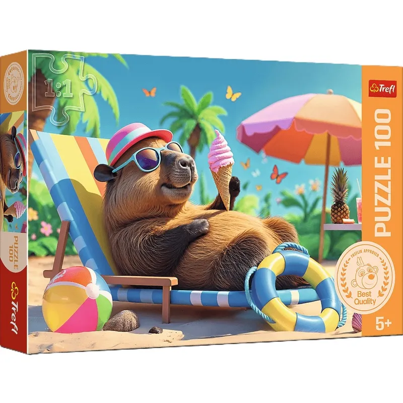 PUZZLE 100 Relaks w stylu kapibary