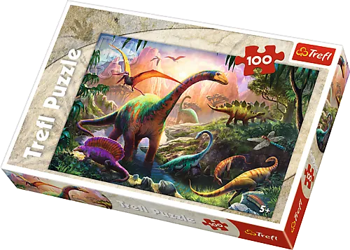 Puzzle 100 Świat dinozaurów
