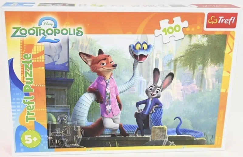 Puzzle 100 Tajemnice Zootopii Disney Trefl