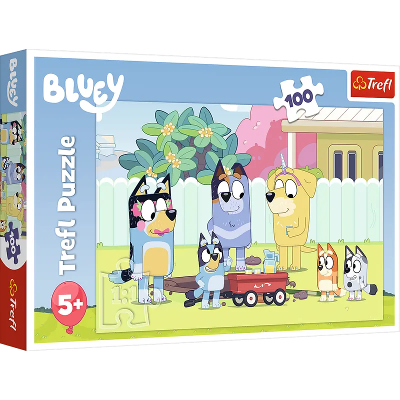 Puzzle 100 Wesoły świat Bluey