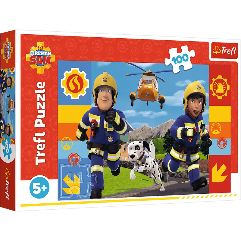 Puzzle 100 Zawsze Pomocny Strażak Sam Trefl
