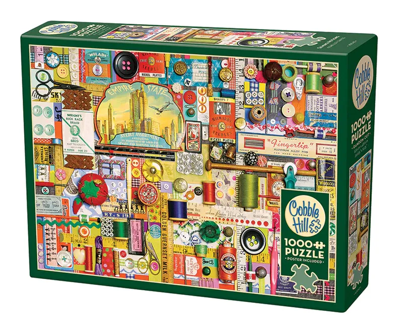 Puzzle 1000 elementów Akcesoria do szycia Cobble Hill