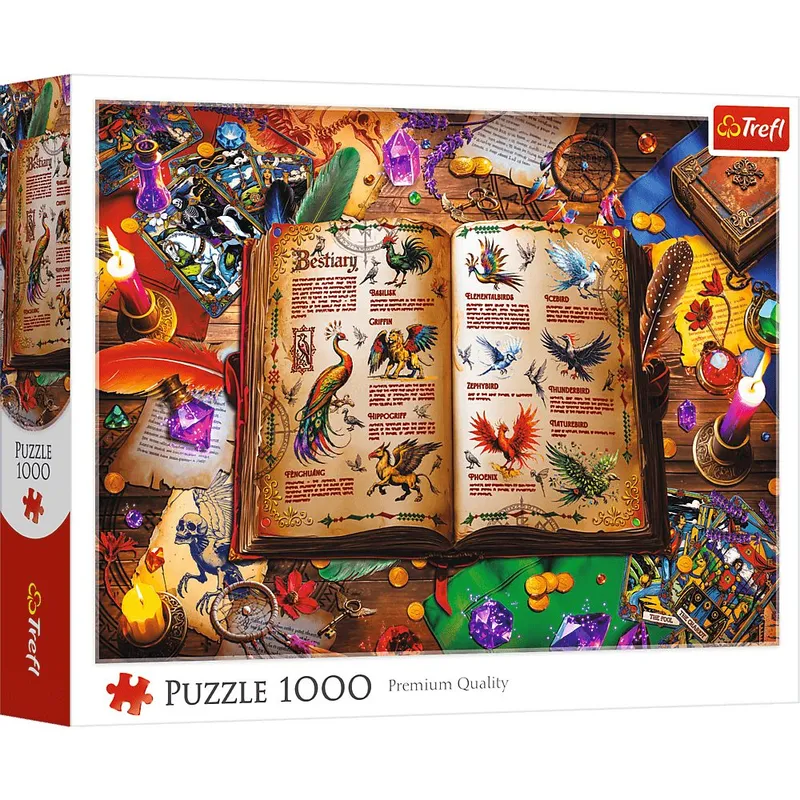 Puzzle 1000 elementów Atlas Fantastycznych Ptaków Trefl