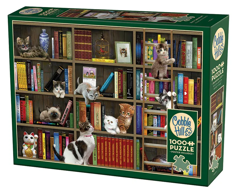 Puzzle 1000 elementów Bibliokotkarze Cobble Hill