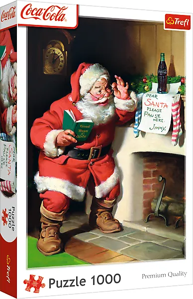 Puzzle 1000 elementów Coca-Cola Święty Mikołaj