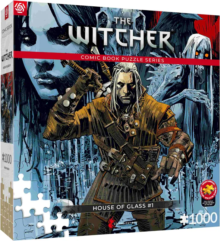 Puzzle 1000 elementów The Witcher Dom ze Szkła