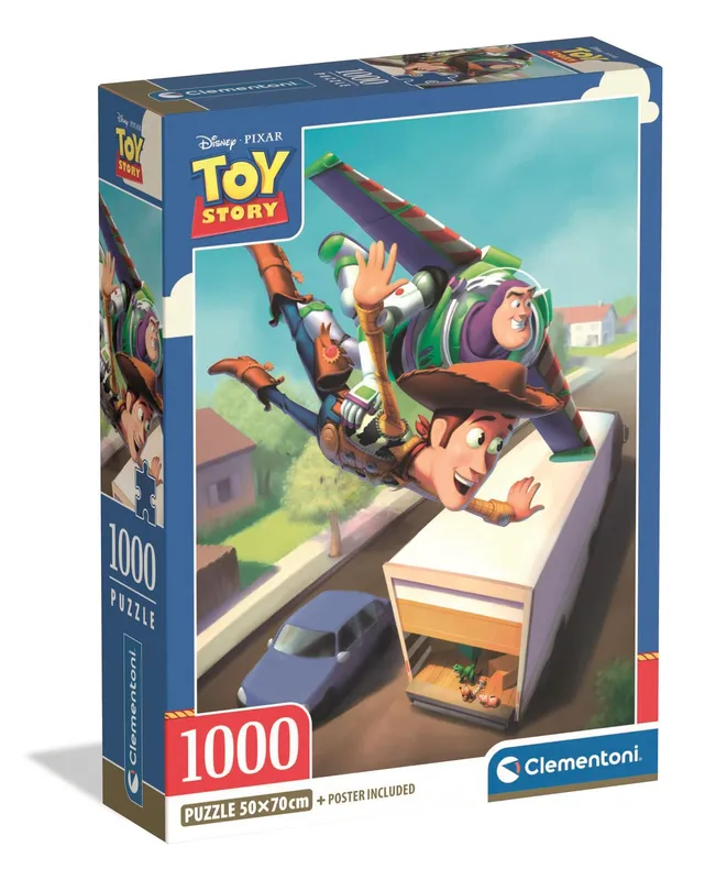 Puzzle 1000 el. Disney Toy Story, Clementoni Compact