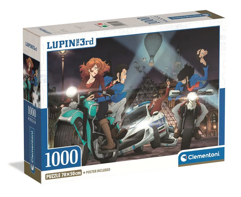 Puzzle 1000 elementów Clementoni Compact Lupin III