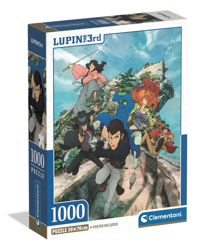 Puzzle 1000 elementów Clementoni Compact Lupin III
