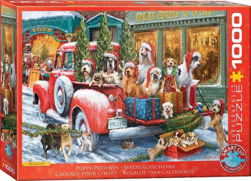 Puzzle 1000 elementów Psy na Ciężarówce Eurographics