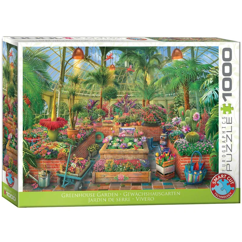 Puzzle 1000 elementów Greenhouse Garden Eurographics