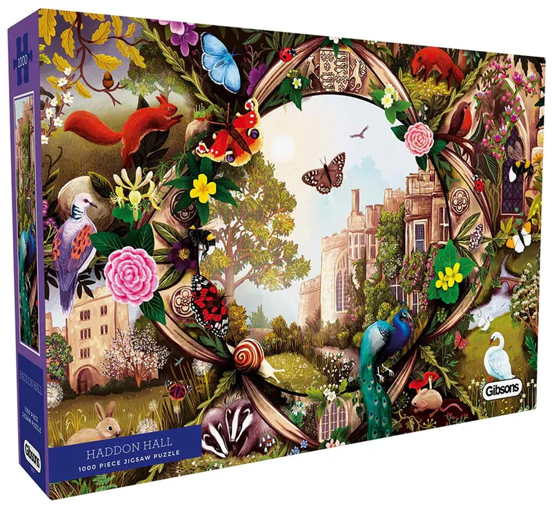 Puzzle 1000 elementów Haddon Hall Derbyshire Gibsons