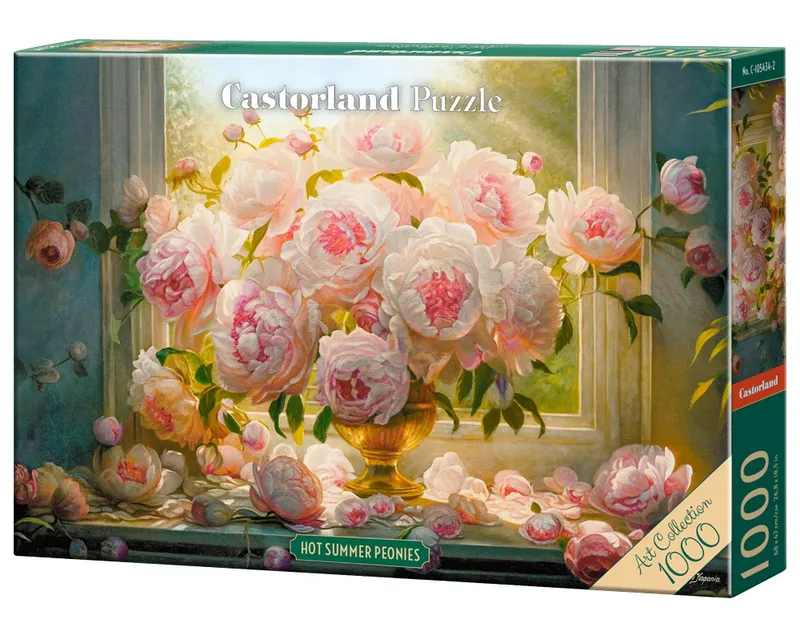 Puzzle 1000 elementów Letnie Piwonie Castorland