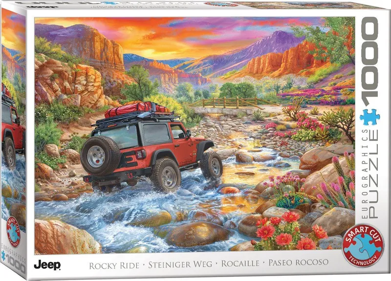 Puzzle 1000 elementów Rocky Ride Jeep Eurographics