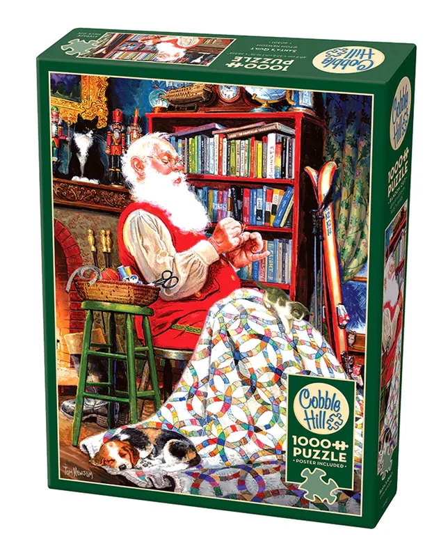 Puzzle 1000 Kocyk Świętego Mikołaja - Cobble Hill