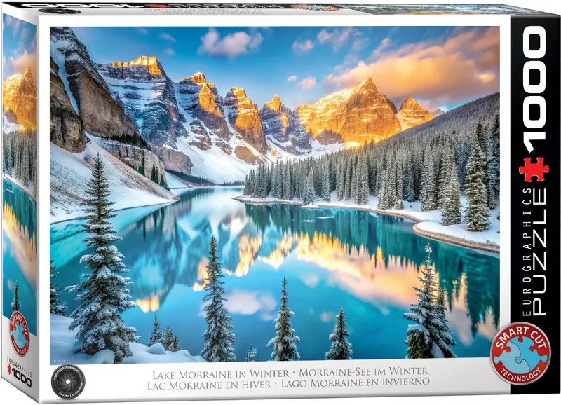 Puzzle 1000 Eurographics Lake Morraine in Winter