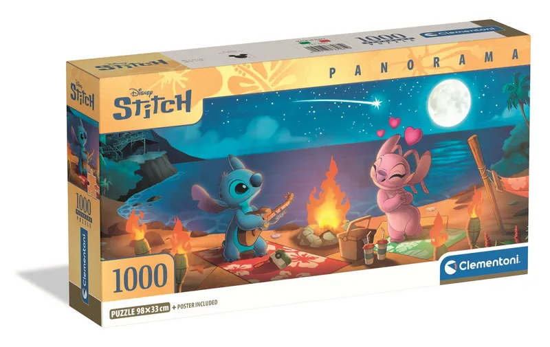 Puzzle 1000 Panorama Compact Disney Stitch Clementoni