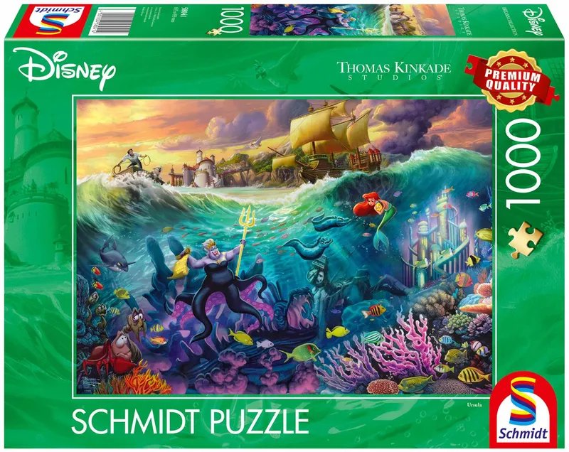 Puzzle 1000 PQ T. Kinkade Mała Syrenka i Urszula Disney