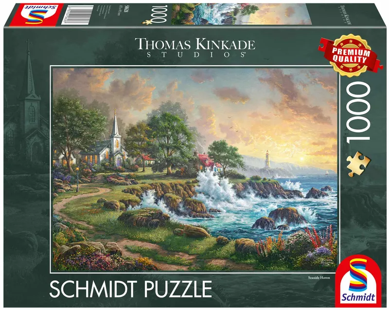Puzzle 1000 PQ T. Kinkade Nadmorski Krajobraz