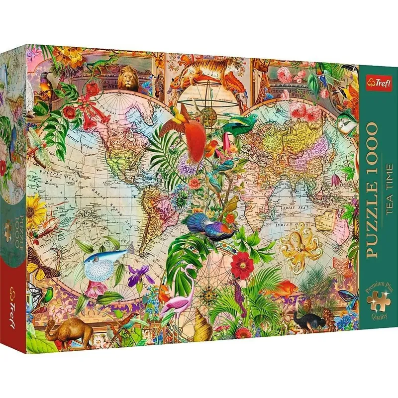 Puzzle 1000 Premium Plus Antyczna mapa świata