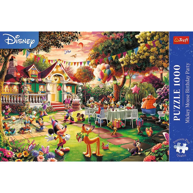 Puzzle 1000 Premium Plus - Przyjęcie urodzinowe Myszki Mickey