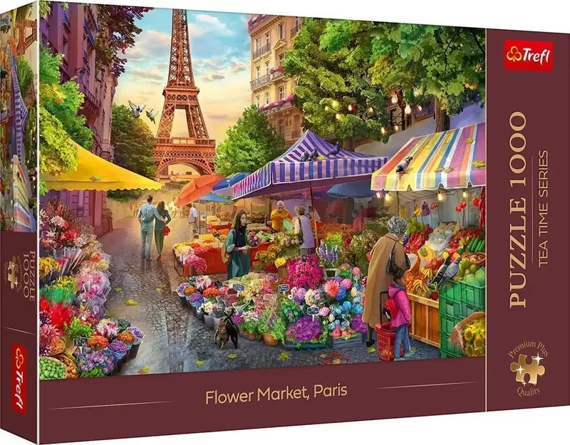 Puzzle 1000 Premium Plus Targ kwiatowy Paryż