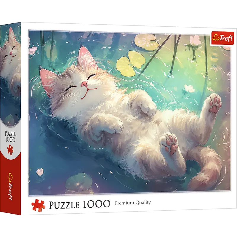Puzzle 1000 elementów Purrfekcyjny Relaks Trefl