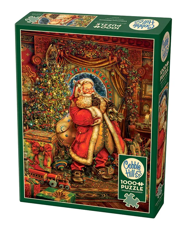 Puzzle 1000 elementów Święty Mikołaj tu był Cobble Hill
