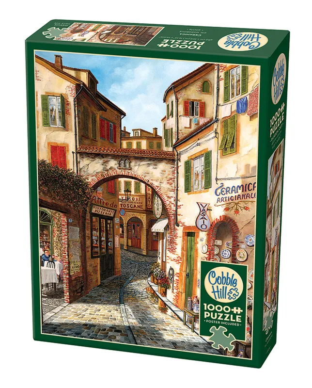 Puzzle 1000 elementów Toskańska uliczka Cobble Hill