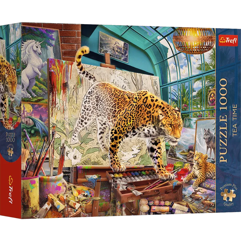 Puzzle 1000 Trefl Premium Plus Tea Time Lamparty w Pracowni Malarskiej