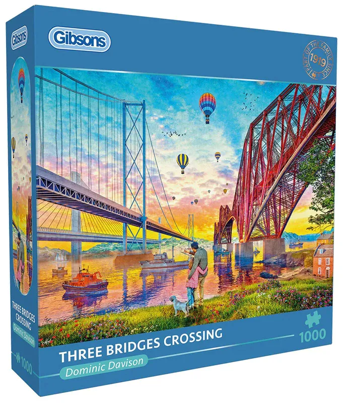 Puzzle 1000 elementów Trzy Mosty Szkocja Gibsons