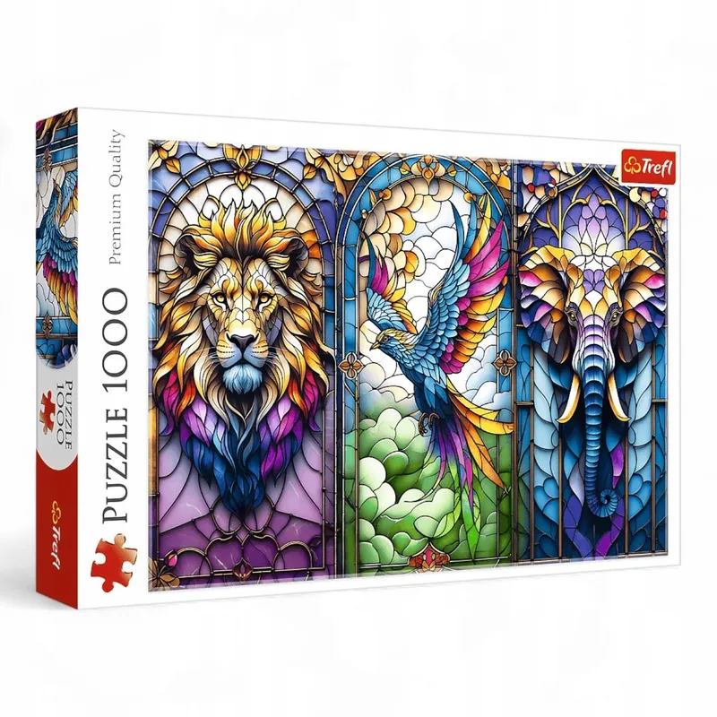 Puzzle 1000 Trefl Witraż Zwierzęta