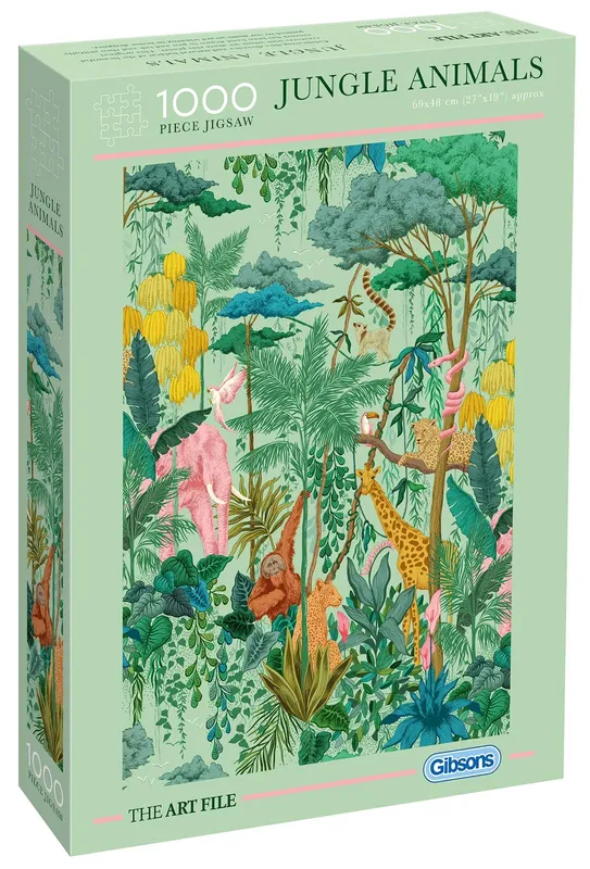 Puzzle 1000 elementów Zwierzęta w Dżungli Gibsons
