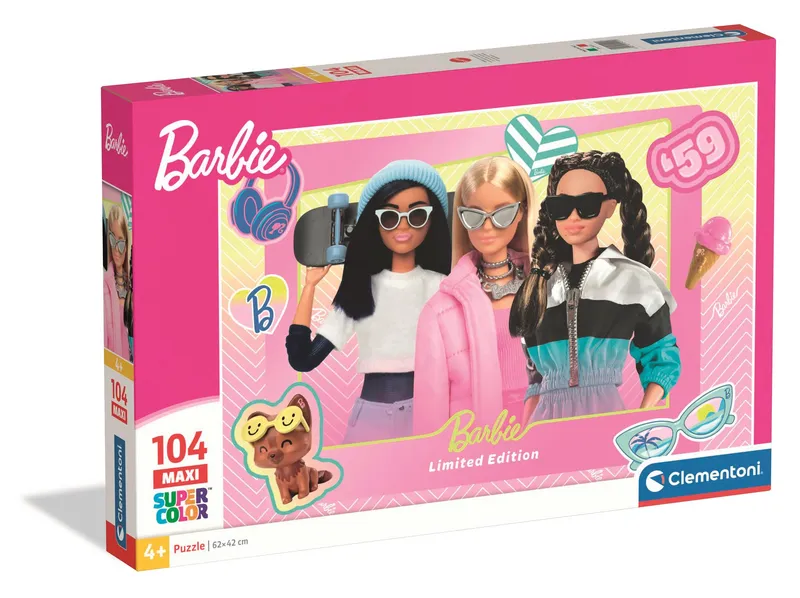 Puzzle 104 Maxi Super Kolor Barbie Clementoni