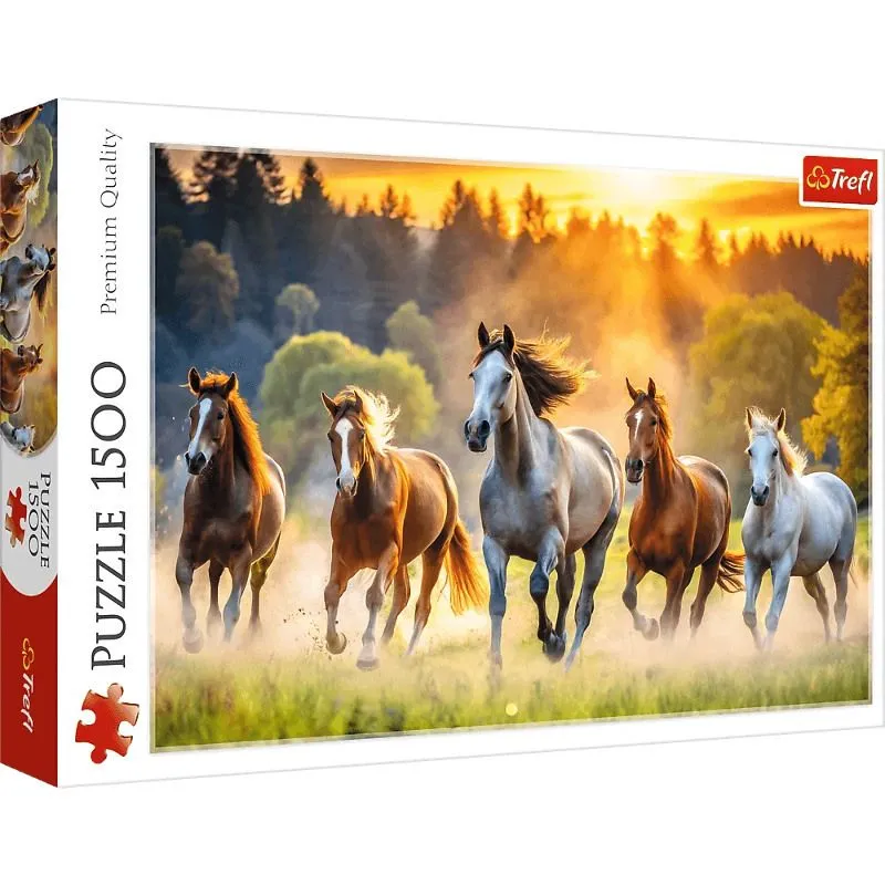 PUZZLE 1500 - Dzikie konie