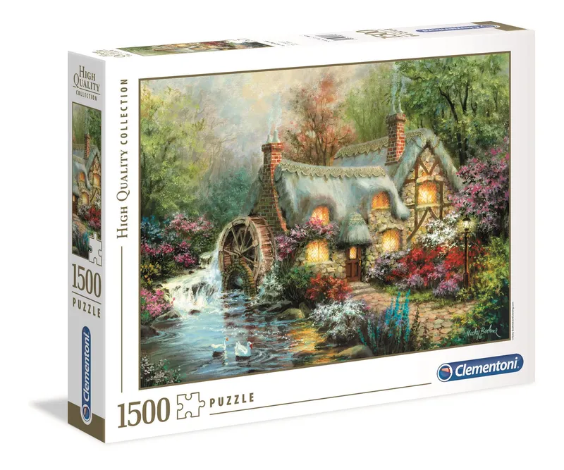 Puzzle 1500 HQ Dom z młynem