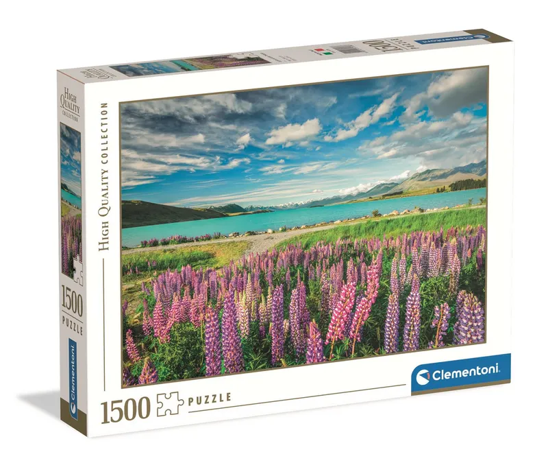 Puzzle 1500 HQ Lupins at Lake Tekapo Clementoni