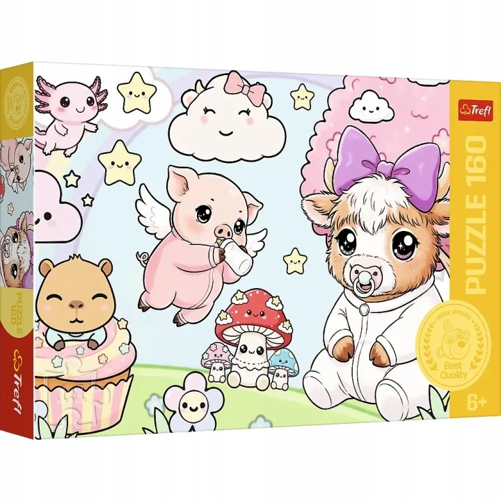 Puzzle 160 Zwierzaki maluchy - bajkowa układanka