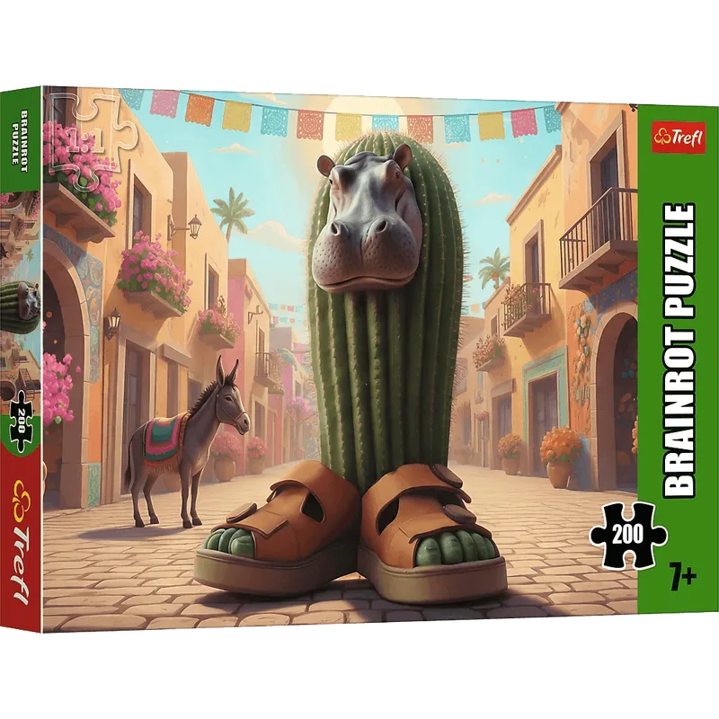 Puzzle 200 elementów BrainRots Il Cacto Hipopotamo Trefl