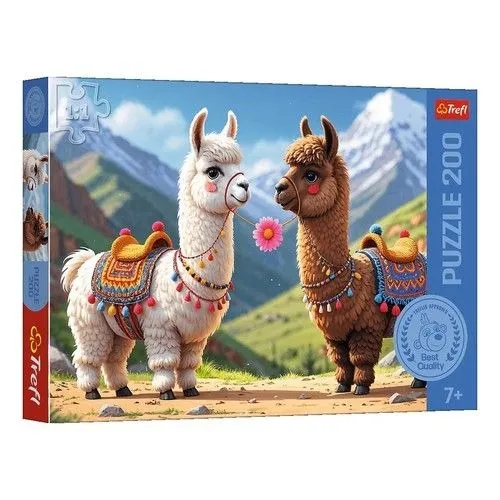 Puzzle 200 Kolorowe Lamy Trefl