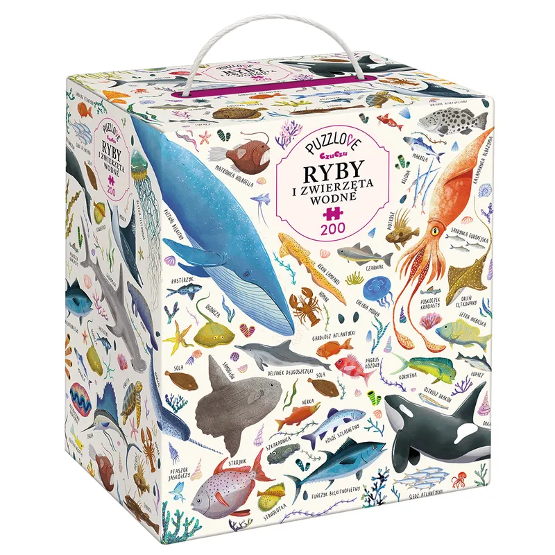 Puzzle 200 el. Ryby i zwierzęta wodne CzuCzu