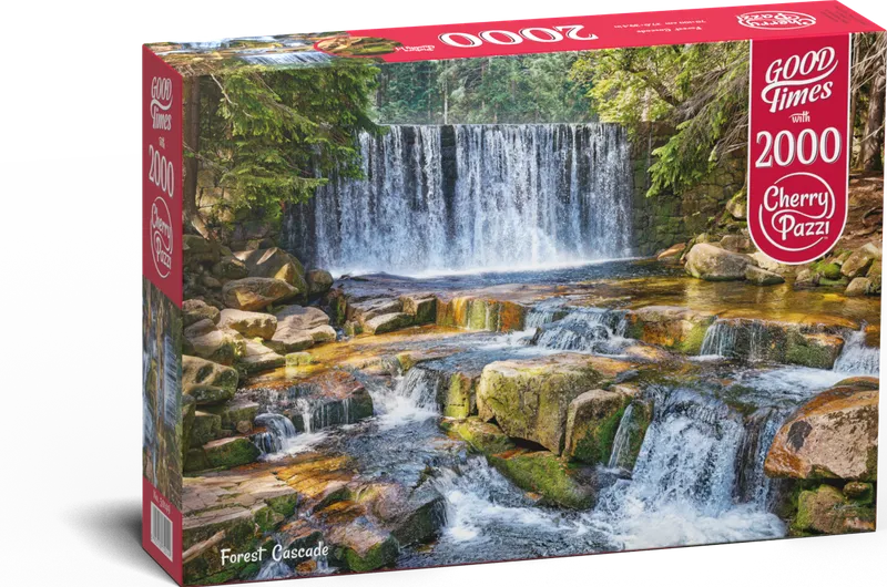 Puzzle 2000 elementów Cherry Pazzi Forest Cascade Leśna Kaskada Wodospad