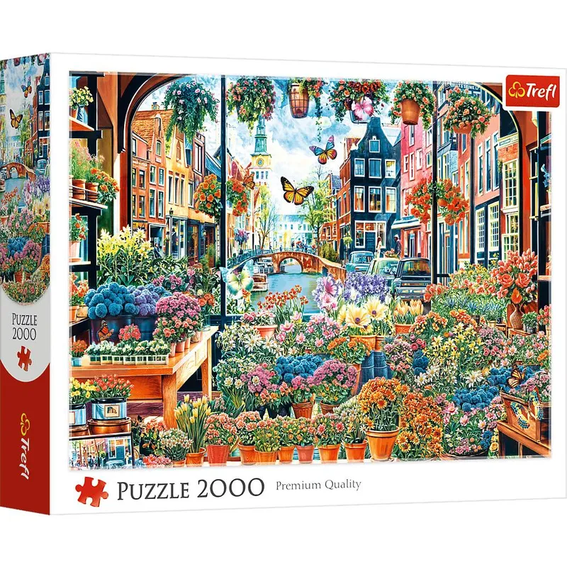 Puzzle 2000 Trefl Kwiaciarnia w Amsterdamie