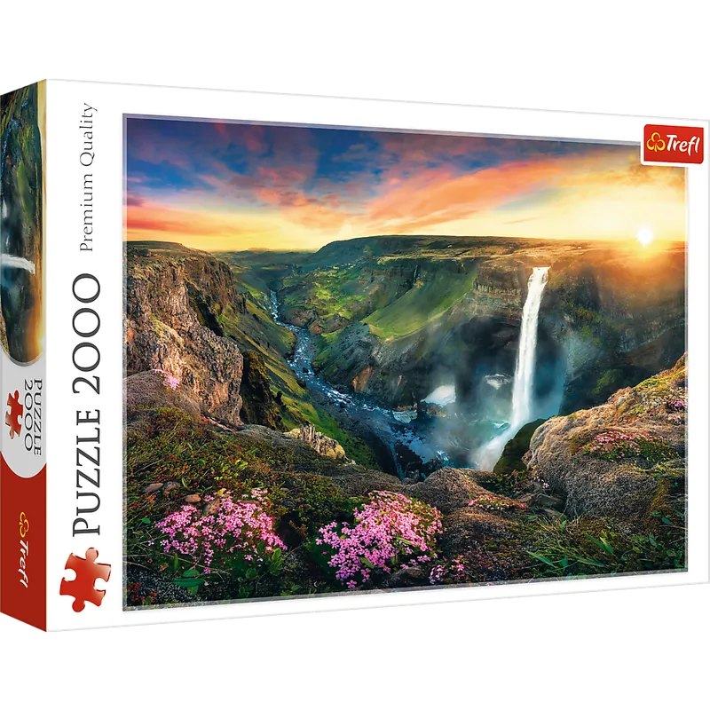 Puzzle 2000 Wodospad Haifoss Islandia