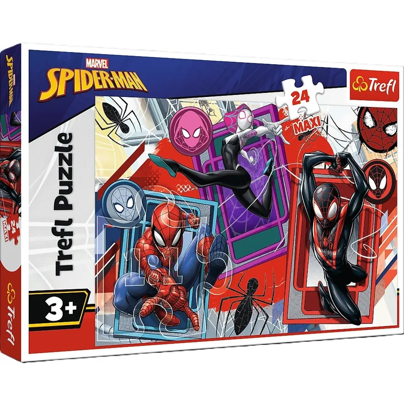 Puzzle 24 Maxi Pajęcze Zmysły Spiderman Trefl