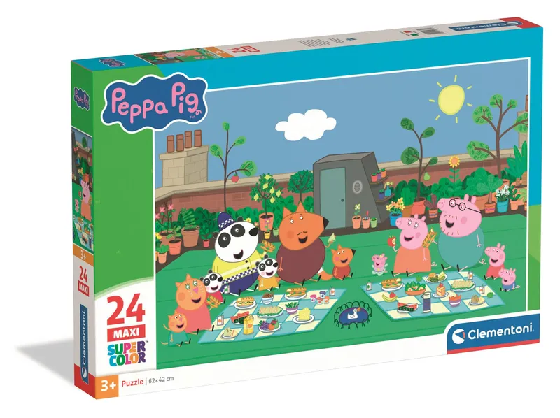 Puzzle 24 Maxi Super Kolor Peppa Pig Clementoni