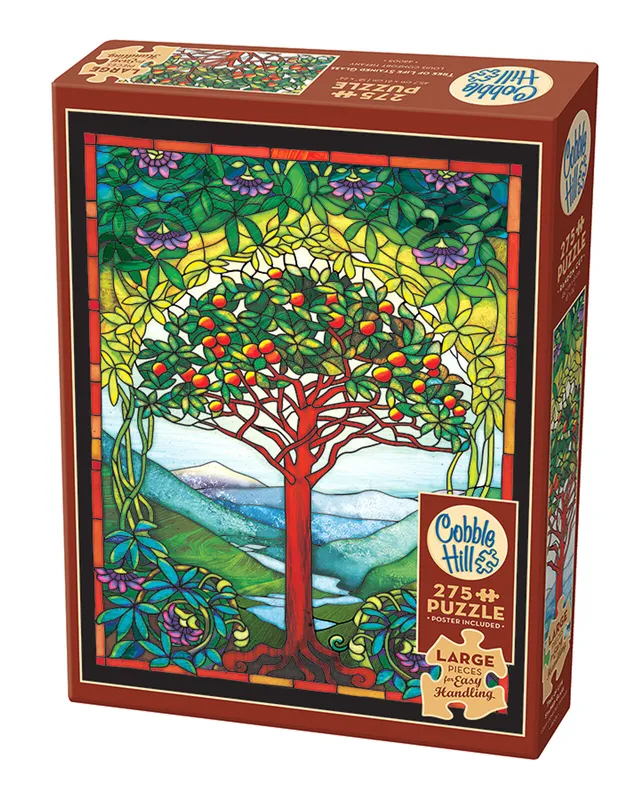 Puzzle 275 XL Witraż Drzewo Życia - Cobble Hill