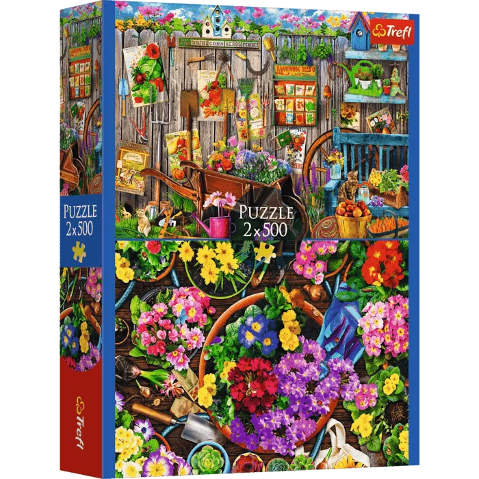 Puzzle 2x500 Prace w Ogrodzie - Trefl