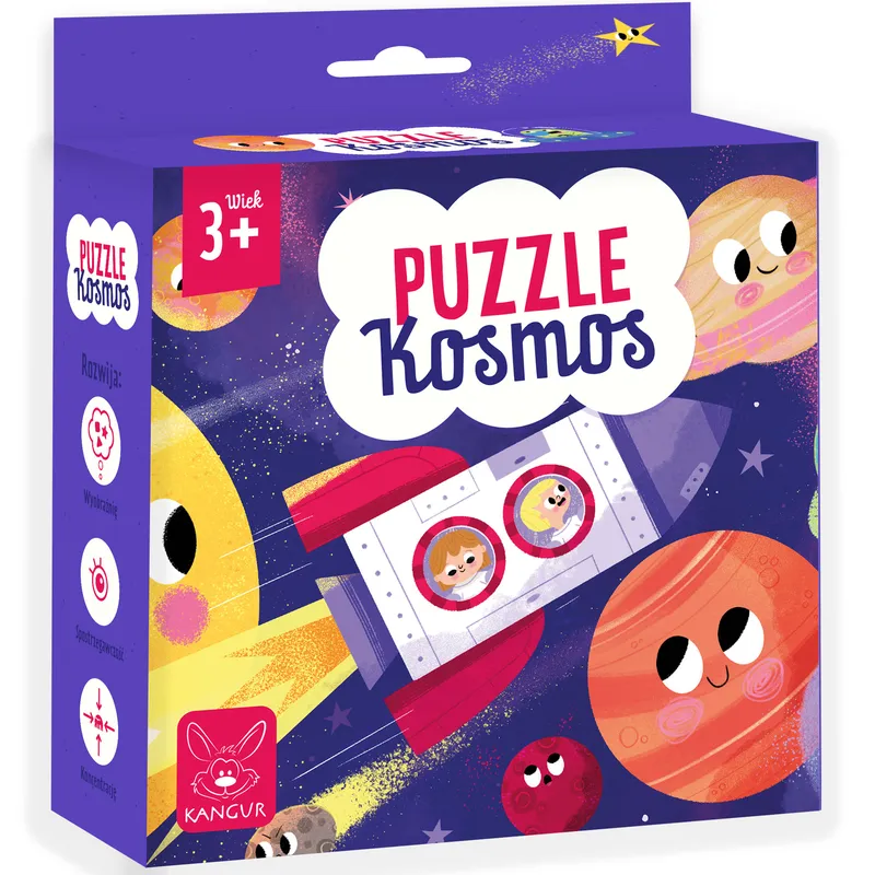 Puzzle 30 elementów Kosmos Kangur