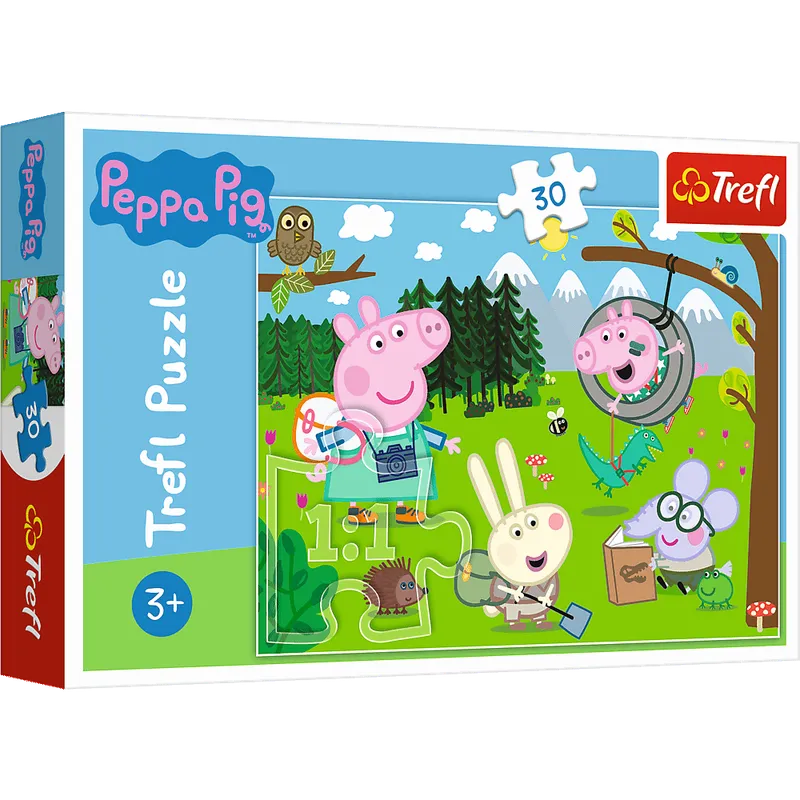 Puzzle 30 Leśna Wyprawa Świnka Peppa Trefl
